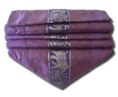 by soljo - púrpura mesa de mantel de lino camino de mesa corredor seda tailandesa elefante Elegante 150 cm de largo x 30 cm