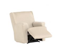 Eysa Ulises - Funda de relax pies juntos elástica para sillón, color crudo