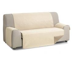 Martina Home Diamond Cubre Sofa Acolchado Reversible, Beige - Cuero, 2 Plazas