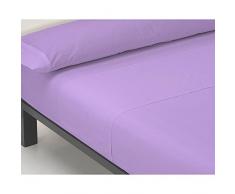 Sabana bajera LISA (CAJIZ) ajustable ligeras 100% algodón verano (150_x_200_cm, MALVA)