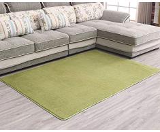 Alfombra Shaggy de Pelo Corto Soft Antideslizante Sala de Estar Sofá o Dormitorio Alfombras Suaves Alfombra del Piso Verde Hierba 60 * 120cm