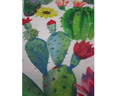 'Novita. Colección primavera-estate 2018. Cubresillas "cactus Mis. 40 x 40 cm. con 2 cordones. Made in Italia.