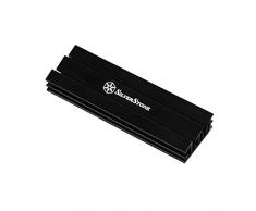 Silverstone SST-TP02-M2 - M.2 Almohadilla térmica para M.2 SSD de hasta 80 mm de Longitud, Aluminio