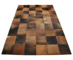 Vip Leather Nueva Alfombra de Piel de Vaca Patchwork. Diseno Exclusivo. Cod LA53 (150 cm x 210 cm)