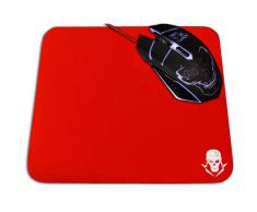 ALFOMBRILLA GAMING SKULLKILLER GMP1 ROJA