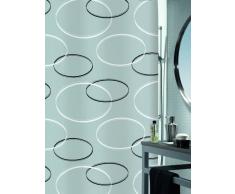 Spirella 180 x 200, Gris colección Anello, Cortina de Ducha Textil, 100% Polyester