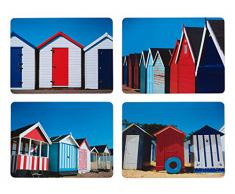 Kitchen Craft Manteles individuales plastificados, diseño de chiringuito de playa