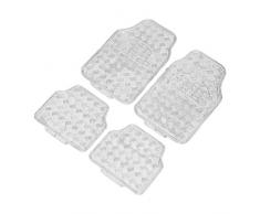 ALFOMBRA PARA TUNING METALIC BLANCO IBIZA COCHE 4 UNIDADES, PVC