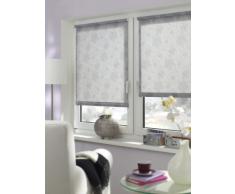 Gardinia 33303 Easyfix - Estor enrollable (100Â xÂ 150Â cm fijaciÃ³n sin tornillos), diseÃ±o de flores, gris