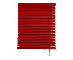 Decorestor Persianas Venecianas de Aluminio A TU Medida, Anchos de 36 a 240cm. Rojo. Venecianas Aluminio, Cortinas venecianas