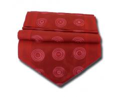 by soljo - rojo mesa de mantel de lino camino de mesa corredor seda tailandesa círculos Elegante 150 cm de largo x 30 cm