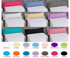 (90 Fucsia) FUNDA ALMOHADA LISA VERANO PARA TODAS LAS MEDIDAS 50% Algodón 50% Microfibra. Fácil lavado, planchado y duraderas (90, Fucsia)