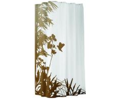 Sealskin Cortina de Ducha Jungle, 180 x 200 cm, Poliéster, Blanco y Beige