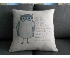 Lino y Algodón Blend Decorativo Funda de Cojínes 45x45 cm [18x18'' pulgadas]