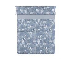 Gale Hayman Style Lois Juego Sábanas para Cama, Algodón-Poliéster, Azul Super King, 200x180x3 cm