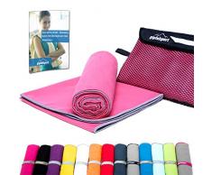 gipfelsport Toalla de Microfibra Fucsia 1x XS(50x30cm) sin Bolsillo