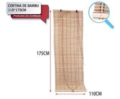 LEYENDAS Estores de Bambú Cortina de Madera Persiana Enrollable (110_x_175_cm)