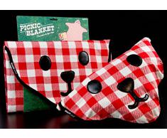 Suck UK Manta para Picnic de Guinga de Piel de Oso Tela, 0.40x150.00x165.00 cm