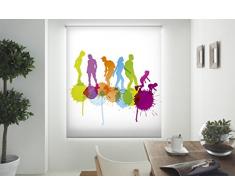 Blindecor Estor enrollable translÃºcido digital, Juvenil,W-J-45957,130X180 cm