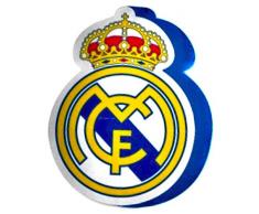 Real Madrid Cojin 3D Escudo, Multicolor, 40 x 40 cm
