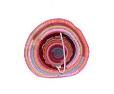 Sombrero de Sol Grande Plegable del Verano del Borde Plegable de Las Mujeres del Verano Señoras Visillo Aire Libre Vise el Sombrero de la Playa