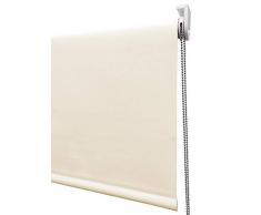 Decorestor Estor TRANSLUCIDO Metal Premium A Medida, Anchos de 40 a 300cm. Beige. Permite Paso de luz, Guarda tu intimidad. Estores enrollables translucidos para Ventanas y Puertas