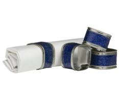 Premier Housewares - Servilletero (juego de 4), color brillantina azul