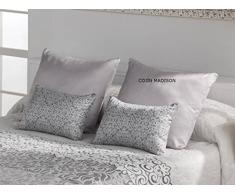 Tejidos JVR LaNovenaNube - Cojín Madison 50x60 cm - Color Plata con Relleno