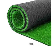 WENZHE Césped Artificial Estera Alfombra Hierba Artificial Moquetas Natural Alta Densidad Preservativo Interior Al Aire Libre Adorno 4 Estilos, Tamaño Personalizable (Color : 8mm, Tamaño : 1x1m)