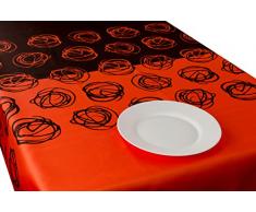 Manteles Orange NID estampados antimanchas Colores Primaverales Decoracion Hogar (130 x 150 cm)
