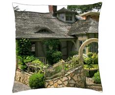 Tudor estilo Cottage - Funda de cojín (18