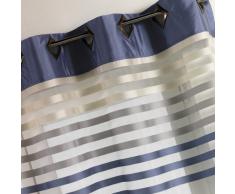Homemaison HM690889175 - Cortina de Organza, diseño a Rayas, Color Azul