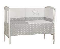 EDREDON CUNA BEBE 120x60 + PROTECTOR DE CUNA, DESMONTABLE PARA INVIERNO/VERANO