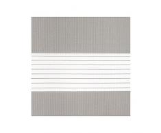 Victoria M Duo Klemmfix - Estor doble (fijación sin perforar), color gris, tamaño 110 x 150 cm