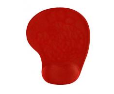 Trust Bigfoot - Alfombrilla para ratón ergonómica con Relleno de Gel, Rojo