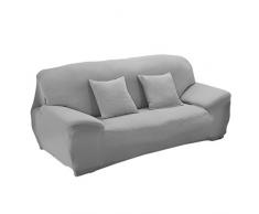 WINOMO Funda de Sofá 3 Plazas Protector Gris Elástica