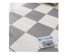 AWSAD Niños Bebé Alfombra Puzzle, Piso Protector, Suave Absorción de Sonido Alfombrilla Espuma, 5 Colores, Corte Libre, Puede Ser Empalmado (Color : D, Size : 50x50x1.6cm-4pcs)