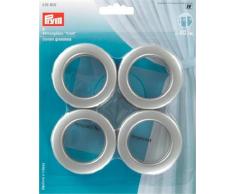 Prym Click-Ojales para Cortina (40 mm, 8 Unidades), Color Plateado Mate, 40mm, silberfarbig Matt, 8 StÃ¼ck