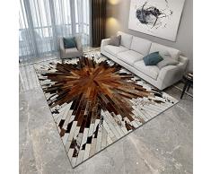 Ommda Alfombras Modernas Salon Dormitorios 3D Grandes Rectángulo Antideslizante Habitacion Alfombras Vinilo Orientales Lavables 100x160cm