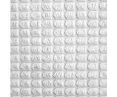 MIULEE Funda de Cojín Fundas de Almohada Suave Decorativa Cuadrado Pana Granulado Poliéster para Hogar Sofá Silla Cama Sala de Estar Dormitorio Coche 50x50cm 2 Piezas Blanco