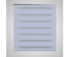 vidaXL Persiana cebra 60 x 120 cm blanco para ventana para hogar moderno
