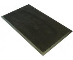 F & S - Felpudo de goma resistente (uso exterior, 60 x 100 cm), color negro