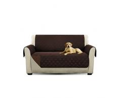 PETCUTE Lujo Cubre para Silla Fundas de Sofa Protector de sofá o sillón, Dos o Tres plazas Marrón