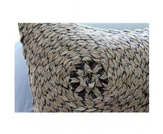 Marrón Cojines Cubren, Espiral De Yute Cojines Cubren, 45x45 cm Funda De Almohada, Sedala Seda Funda De Almohada, Geométrico Contemporáneo Fundas De Almohada Decorativa De Tiro - Jute Fetish