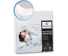 Third of Life Protector de Colchón Impermeable y Transpirable | Funda Hipoalergénica | Protección Óptima |Antiácaros, Antibacteriano y Antimoho | Cubre Colchón Higiénico (80x200)