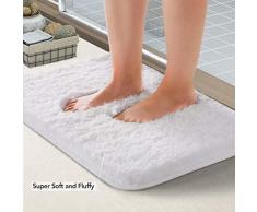 Lifewit Alfombra De Baño Tacto Suave Antideslizante Alfombrilla Microfibra Suave Lujosa Caucho Antideslizante Lujosa Alfombra de Ducha