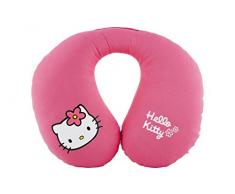 ABC PARTS Cojin para coche para niños - en forma de U - Hello Kitty - Almohadilla cervical – Rosa