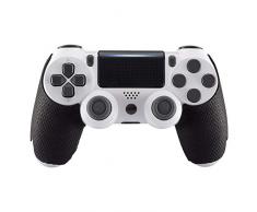 eXtremeRate Pegatina Antideslizante con Textura de Goma para Playstation 4 Agarre del Mando PS4 Slim PS4 Pro-Mejore el Agarre y la Comodidad
