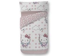 Hello Kitty 35389 - Dúo funda nórdica para cama de 90 cm, diseño Angels, color rosa