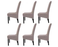 Mingfuxin - Fundas elásticas para sillas de Comedor, tamaño Grande, extraíbles, Lavables, para Comedor, Hotel, dirección de Banquete